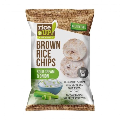 Rice Up Zwiebel-Sauerrahm Reis Chips, 60g