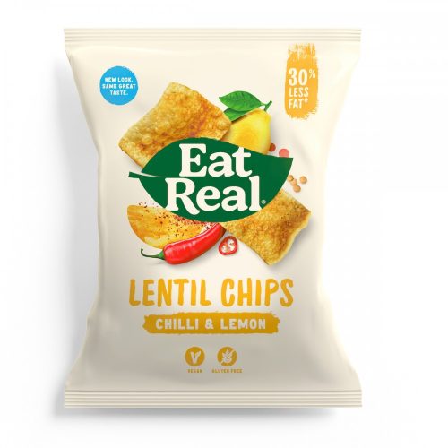 Eat Real Lencse Chips - Chilis és Citromos 40g