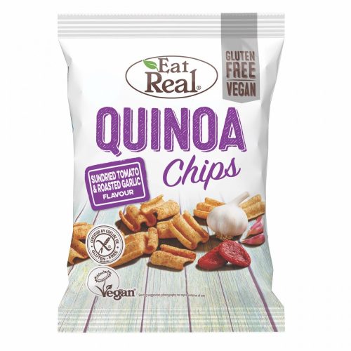 Eat Real Quinoa Chips - Sonnengetrocknete Tomaten und gerösteter Knoblauch 30g