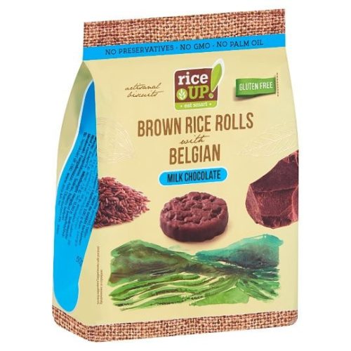 Riceup Vollkornsnack Aus Braunem Reis Mit Vollmilchschokolade 50 G