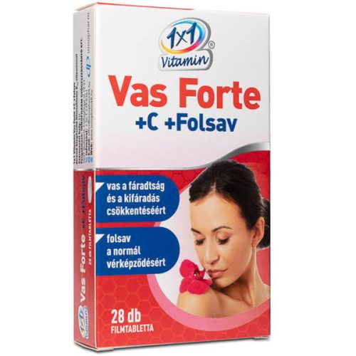 1x1 Vitamin Eisen Forte + C + Folsäure Nahrungsergänzungsmittel Filmtablette 28 Stk.