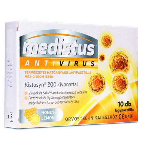 Medistus® Antivirus Weichpastille mit Honig-Zitronengeschmack Medizintechnisches Produkt CE 0481