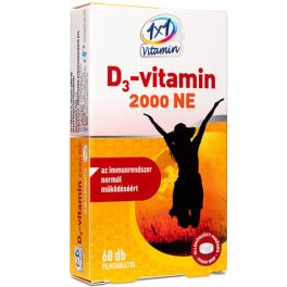   1x1 Vitamin Vitamin D3 2000 IU Nahrungsergänzungsmittel Filmtablette 60 Stk.