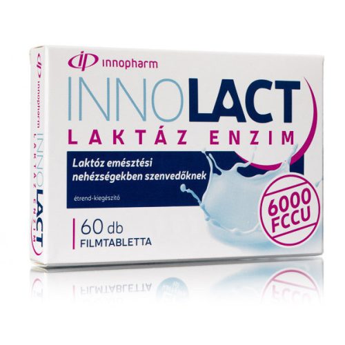 Innopharm Innolact Lactase Enzym 6000 FCCU Nahrungsergänzungsmittel Filmtablette 60 Stk.