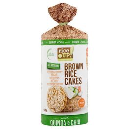   Rice Up, Puffreis-Scheibe aus Vollkornbraunreis mit Chiasamen und Quinoa, 120g.