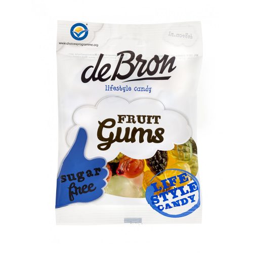 DeBron „Fruit Gums” zucker- und glutenfreie Bonbons 100 g