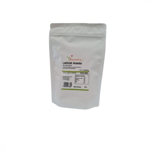 Gefriergetrocknete Ananasstücke, 0-6mm, 50g