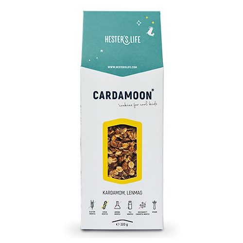 Hester's Life Cardamoon-Kekse / Kardamom-Leinsamen-Müsli, 320g