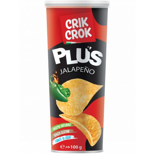 Crik Crok Chips, Jalapeno, glutenfrei, 100g