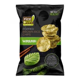 Rice up, Reis-Chips mit Wasabi-Geschmack, 60g.