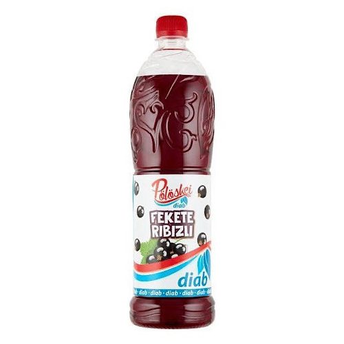 "Pölöskei Sirup, diabetisch, Geschmack nach schwarzer Johannisbeere, 1 Liter.