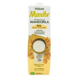 Mand'or Premium Bio Mandelmilch, zuckerfrei, 1000ml