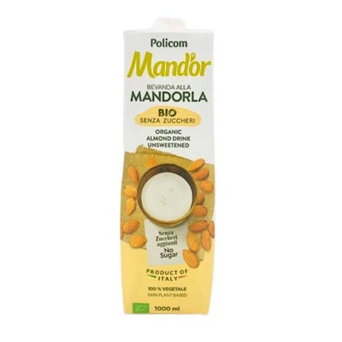Mand'or Premium Bio Mandelmilch, zuckerfrei, 1000ml