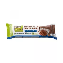   Rice Up, gepuffter brauner Reisscheiben mit Milchschokolade, 18g.