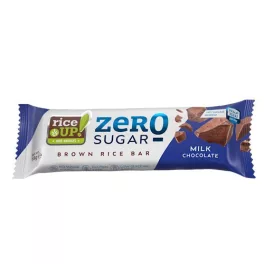   Rice Up, Zero Reisschnitte mit Vollmilchschokolade, ohne zugesetzten Zucker, 18g