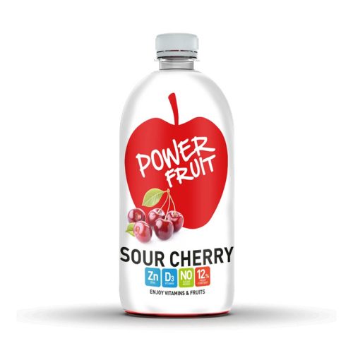 Power Fruit Kirschgeschmack Getränk mit Vitaminen K und D, 750 ml