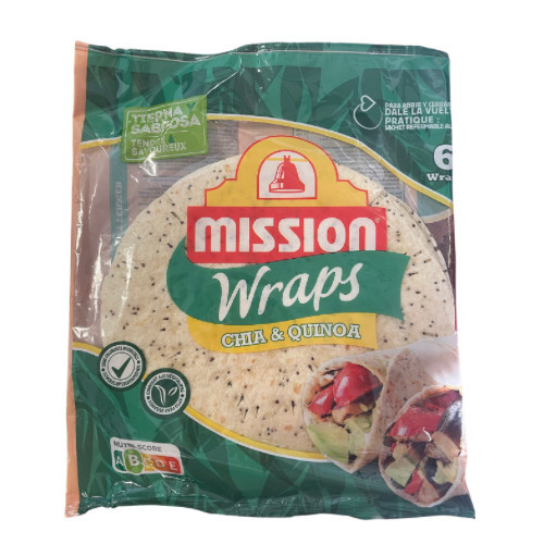 MISSION Wrap Chia & Quinoa 25 cm, 370 g (6 Stk./Karton) 