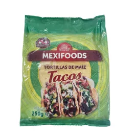   MEXIFOODS Tortilla - Mais, glutenfrei, 16 cm, 250 g (10 Stk./Packung)