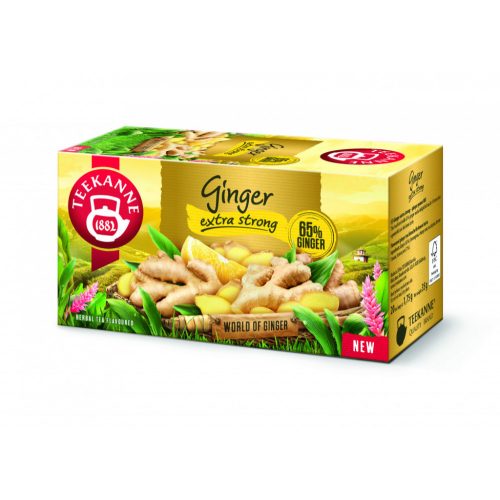 Teekanne ginger extra strong citrom ízű gyömbér tea, 35 g