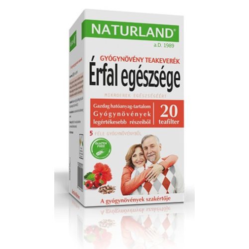 Naturland Érfal egészsége gyógynövény teakeverék filteres 20x1,5 g