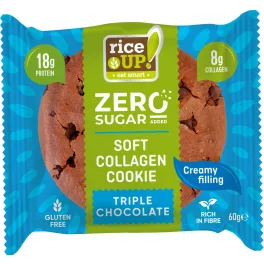   Rice UP Zéro Kollagén, protein keksz Triplacsoki ízű, 60 g