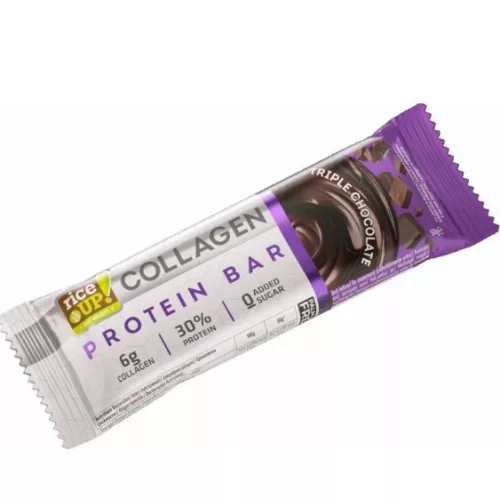 Rice up Proteinriegel mit Kollagen, Triple Chocolate, 50 g