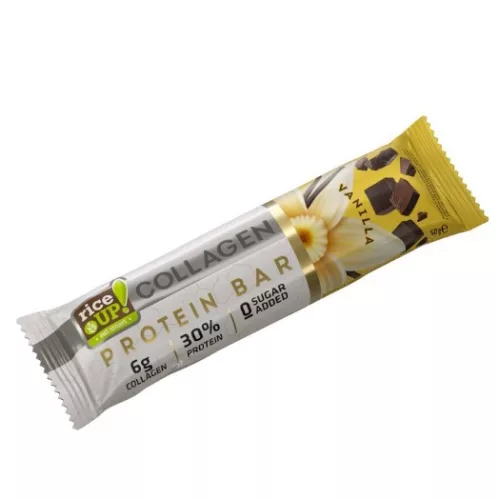 Rice up Fehérjeszelet kollagénnel Vanília ízű, 50 g