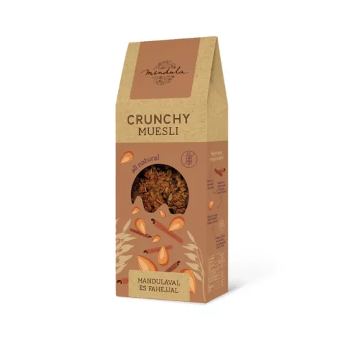 Mendula Crunchy Knuspermüsli mit Mandeln und Zimt, 300 g