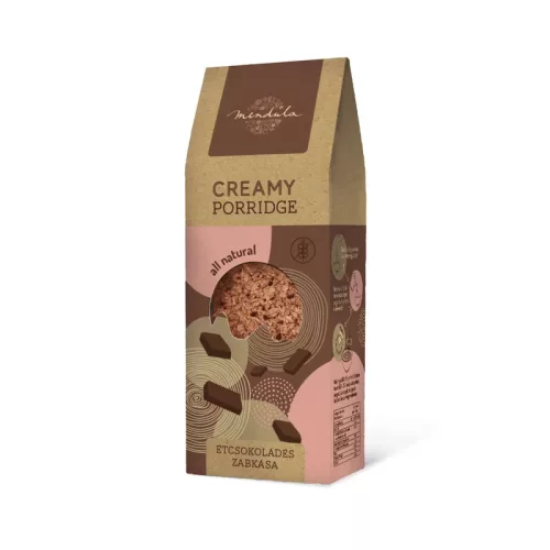Mendula Creamy Porridge, Haferbrei mit Zartbitterschokolade, 400 g