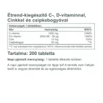 Vitaking C+D3+Cink biszglicinát + csipkebogyó (200)