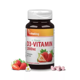   Vitaking D3-vitamin 2000NE ( 90 db epres szopogató tabletta)