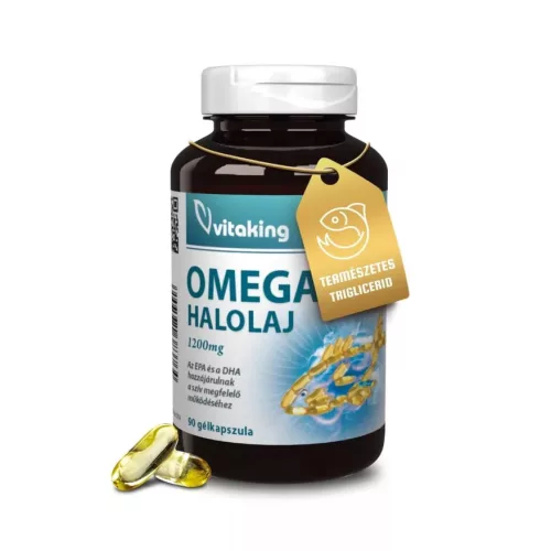 Vitaking Halolaj 1200mg - Omega-3 (Triglicerid)
