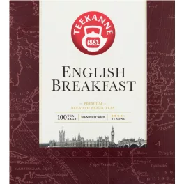 Black English Breakfast fekete tea, 175 g, 100 db filter