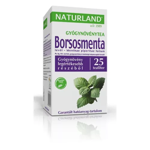 Naturland Pfefferminzblättertee, Filtertee 25 x 1 g