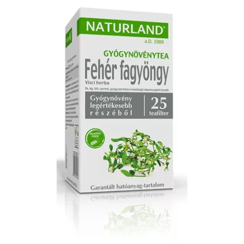 Naturland Weißer Misteltee, Filterbeutel 25 × 1,5 g