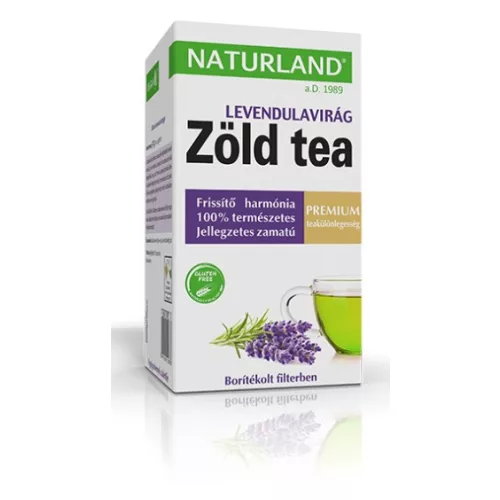 Naturland Premium Grüner Tee mit Lavendelblüten 20 x 1,5 g
