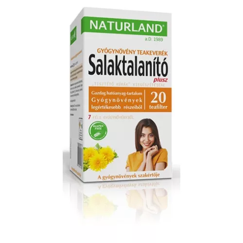 Naturland Entschlackung Plus Kräuterteemischung, 20 x 1,75 g Teebeutel