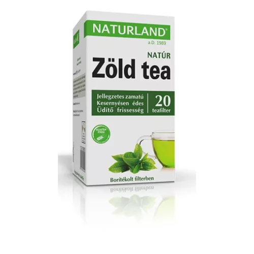 Naturland Grüner Tee natur, Filtertee 20 x 1,5 g