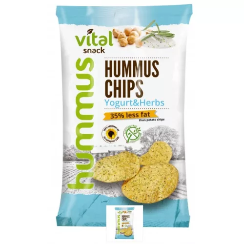 VitalSnack Hummus-Chips Joghurt & Kräuter 65 g