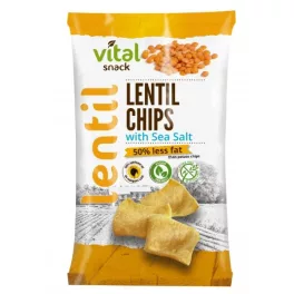 VitalSnack Linsen-Chips mit Meersalz, 65 g
