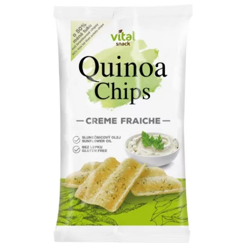 VitalSnack Quinoa-Chips, Sauerrahmgeschmack, 65 g